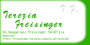 terezia freisinger business card